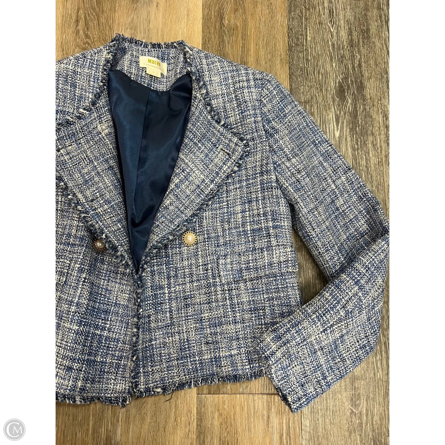 Blazer By Maeve In Blue, Size: 0
