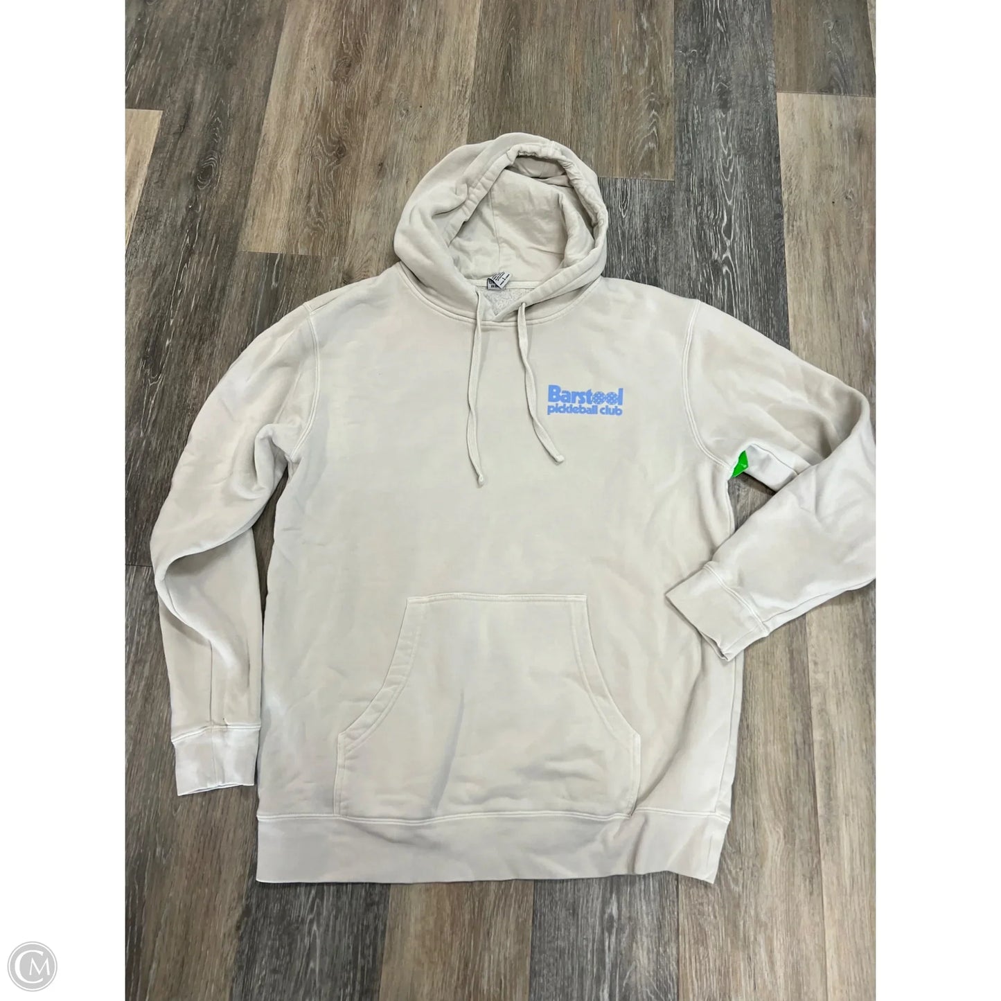 Sweatshirt Hoodie By Barstool In Cream, Size: L