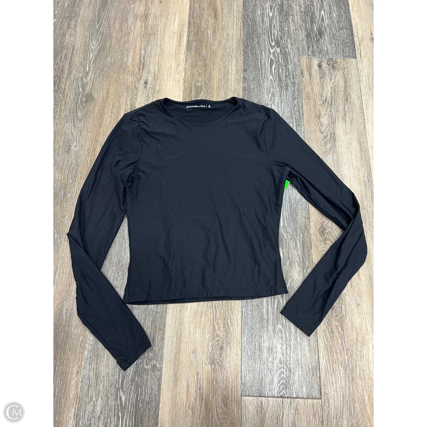 Top Long Sleeve By Abercrombie And Fitch In Black, Size: M