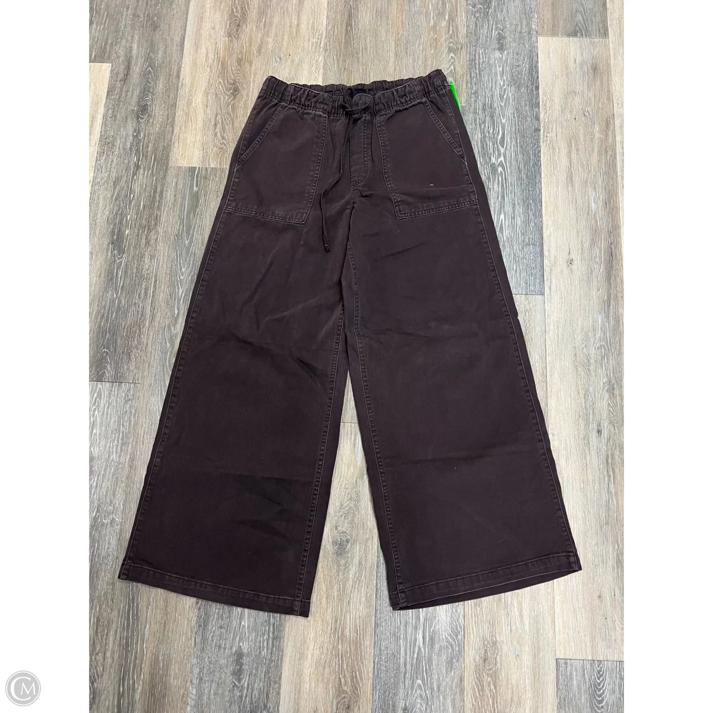 Jeans Wide Leg By Gap In Brown Denim , Size: M