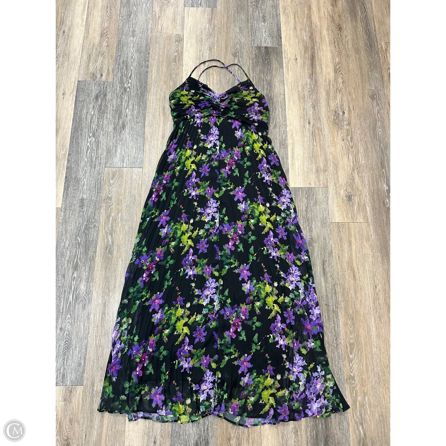 Dress Party Long By Express In Floral Print, Size: L
