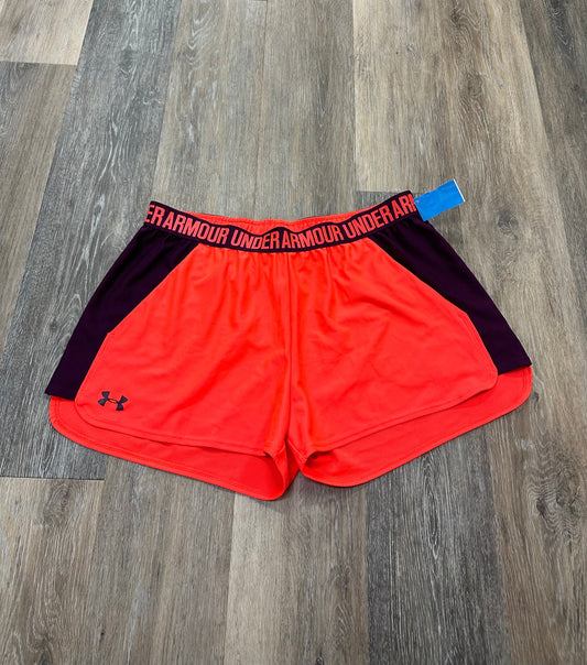 Orange Athletic Shorts Under Armour, Size Xl