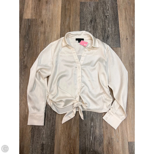 Blouse Long Sleeve By Sanctuary In Cream, Size: M