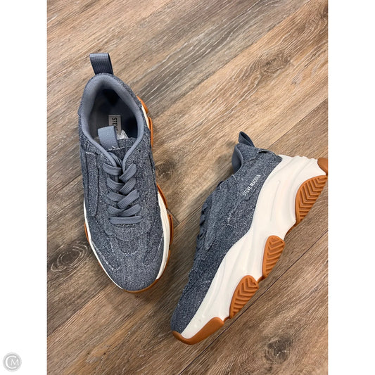 Shoes Sneakers By Steve Madden In Blue Denim, Size: 9.5