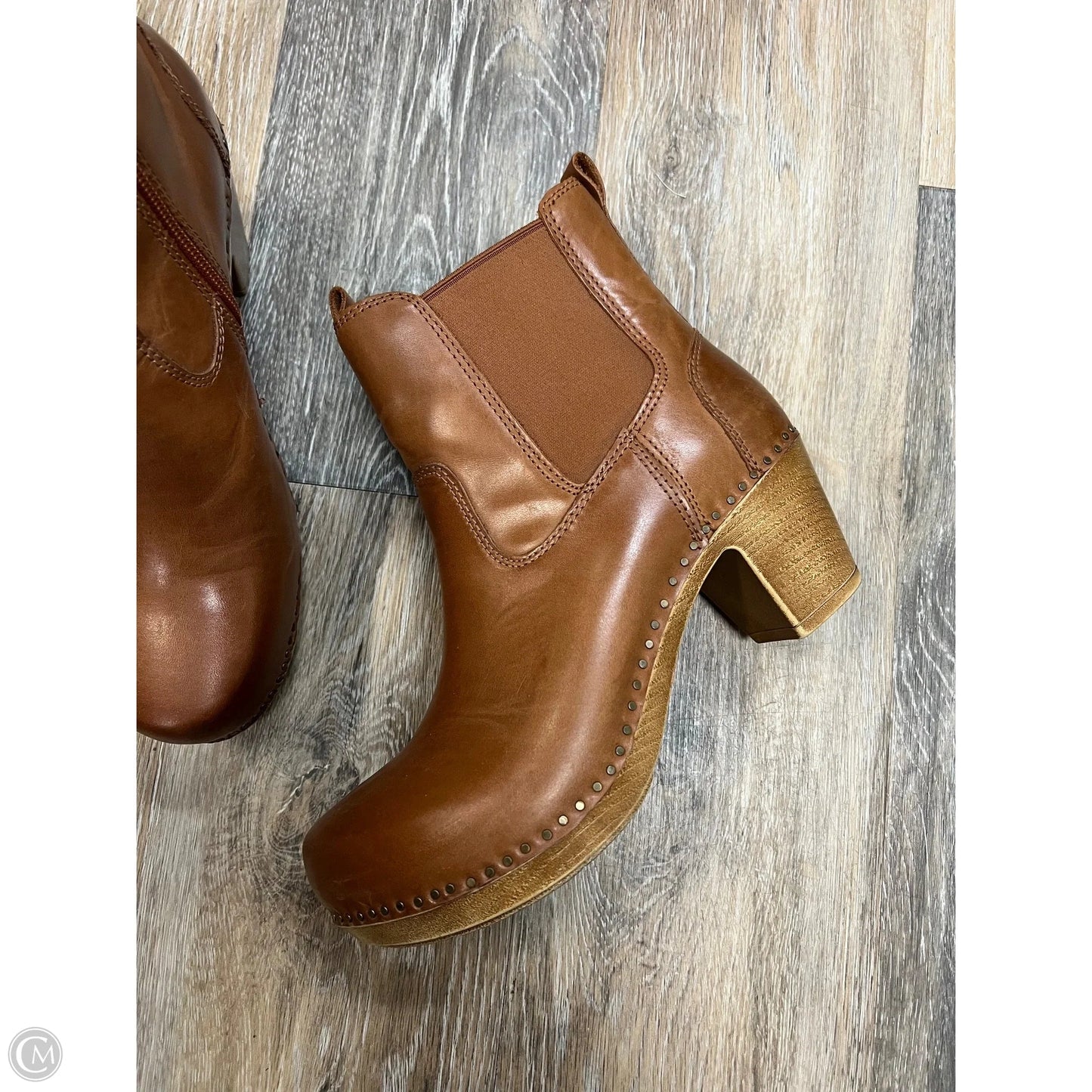 Boots Ankle Heels By Dansko In Brown, Size: 7.5