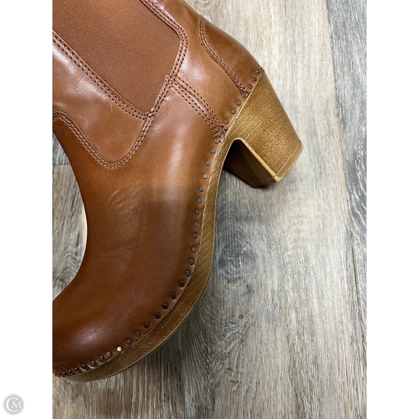 Boots Ankle Heels By Dansko In Brown, Size: 7.5