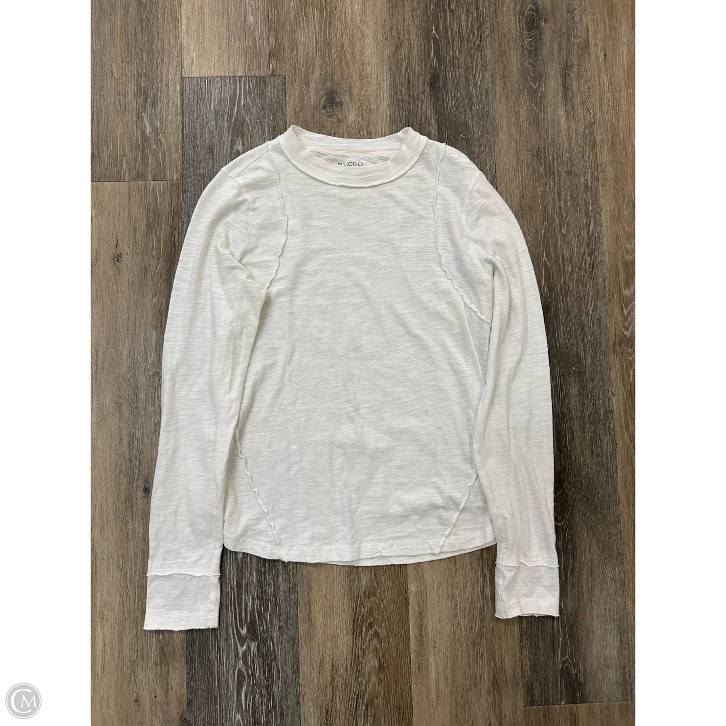 Top Long Sleeve By Pilcro In Cream, Size: M