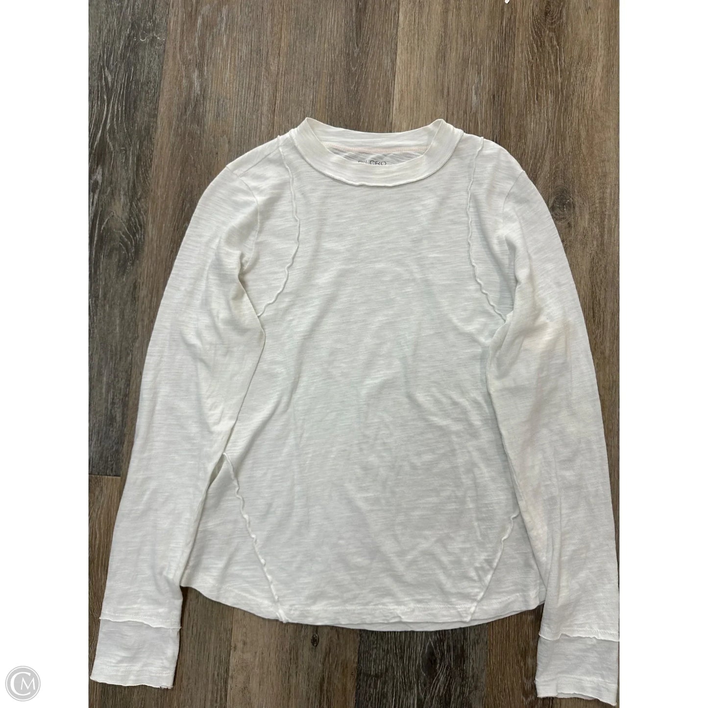 Top Long Sleeve By Pilcro In Cream, Size: M