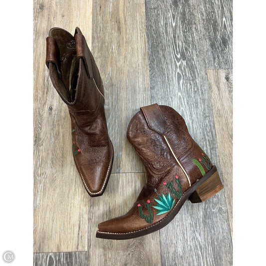-Boots Western By Nocona In Brown, Size: 7.5