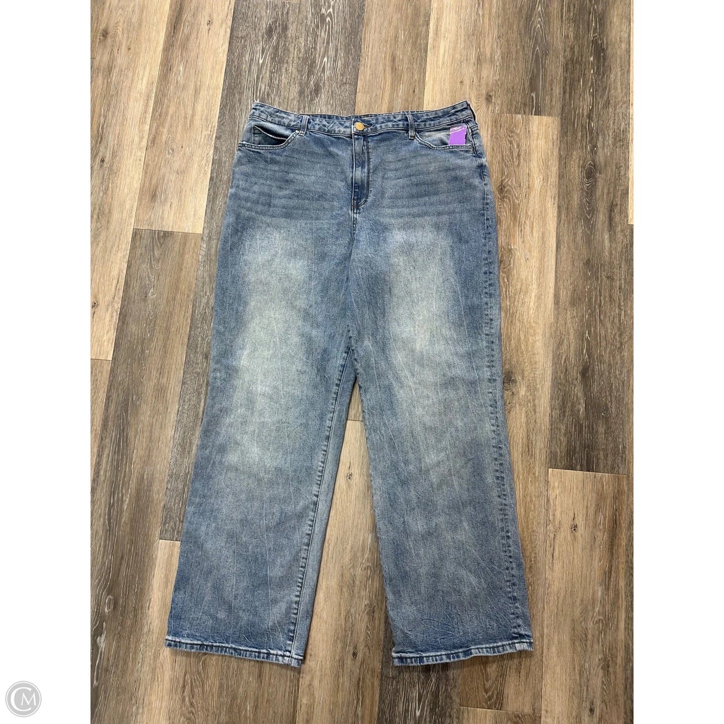 Jeans Wide Leg By Kut In Blue Denim, Size: 16