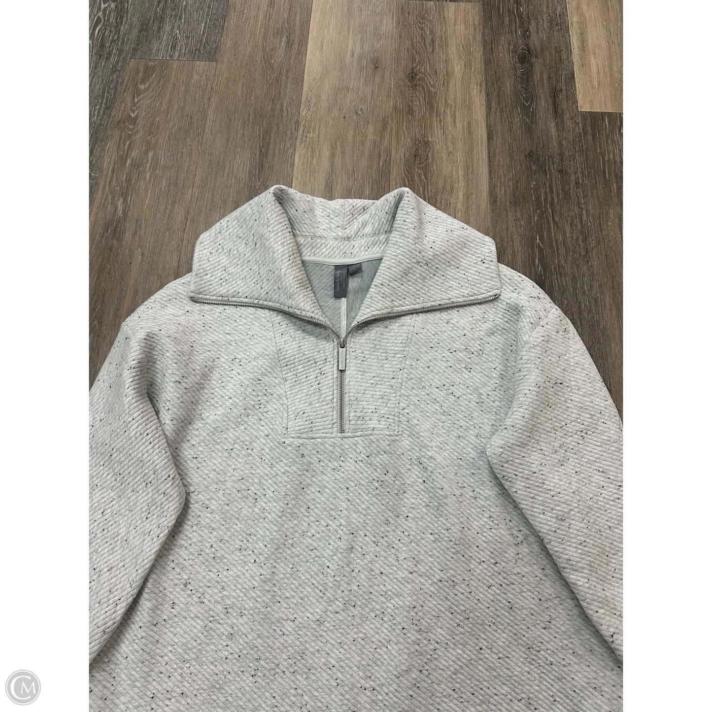 Athletic Sweatshirt Collar By Sweaty Betty In Grey, Size: 12