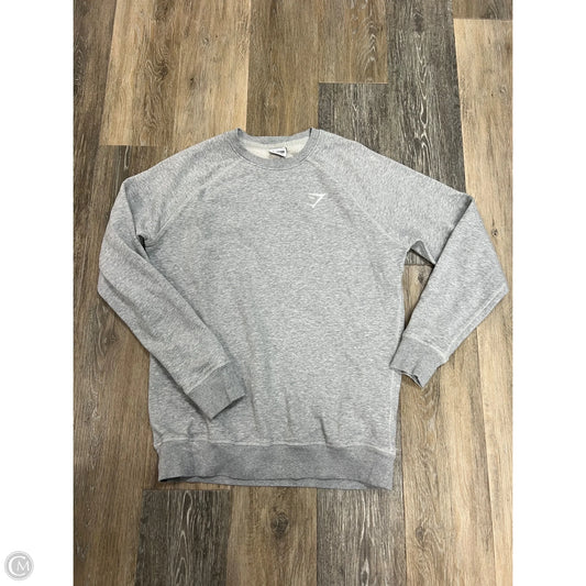 Athletic Sweatshirt Collar By Gym Shark In Grey, Size: S