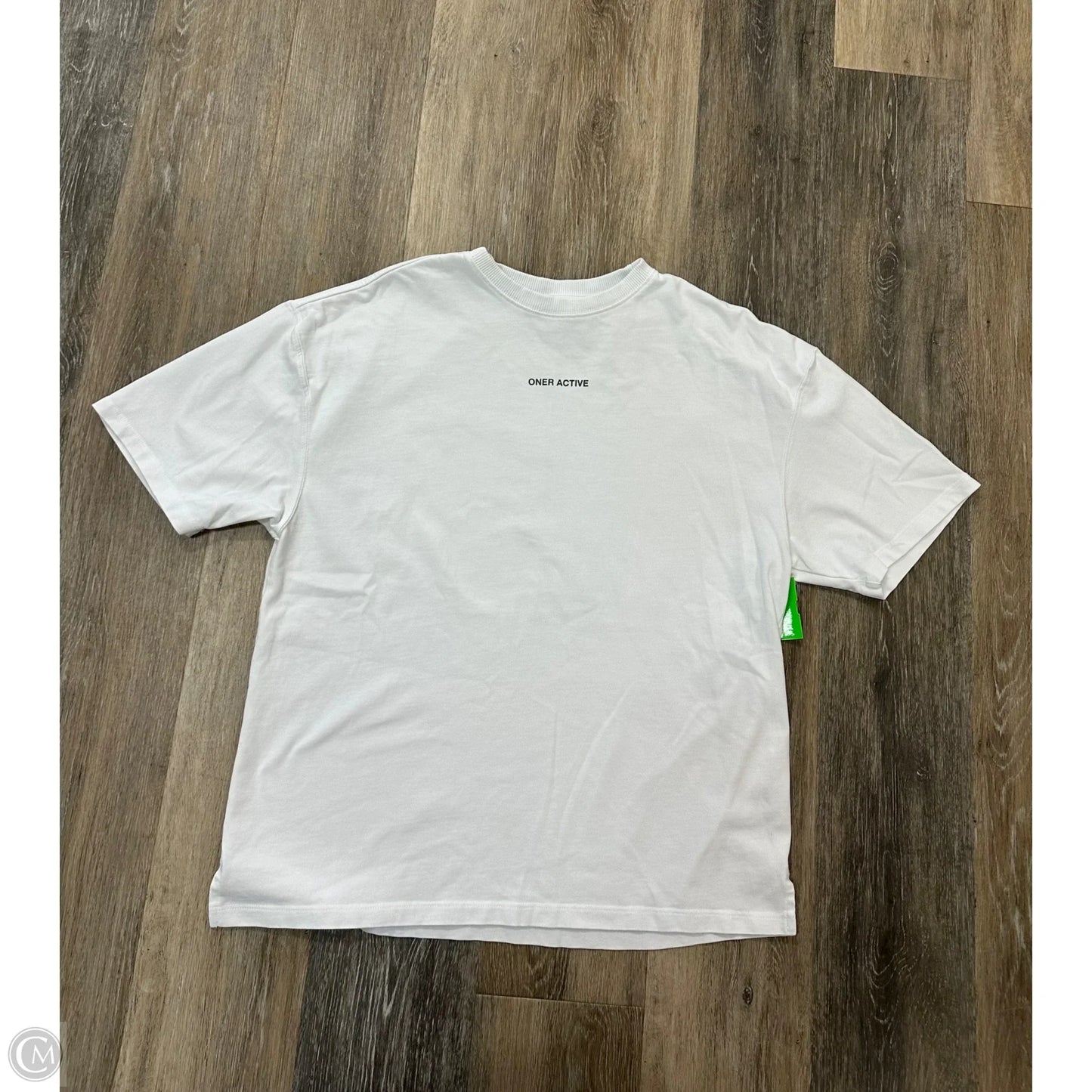 Athletic Top Short Sleeve By Oner In White, Size: L