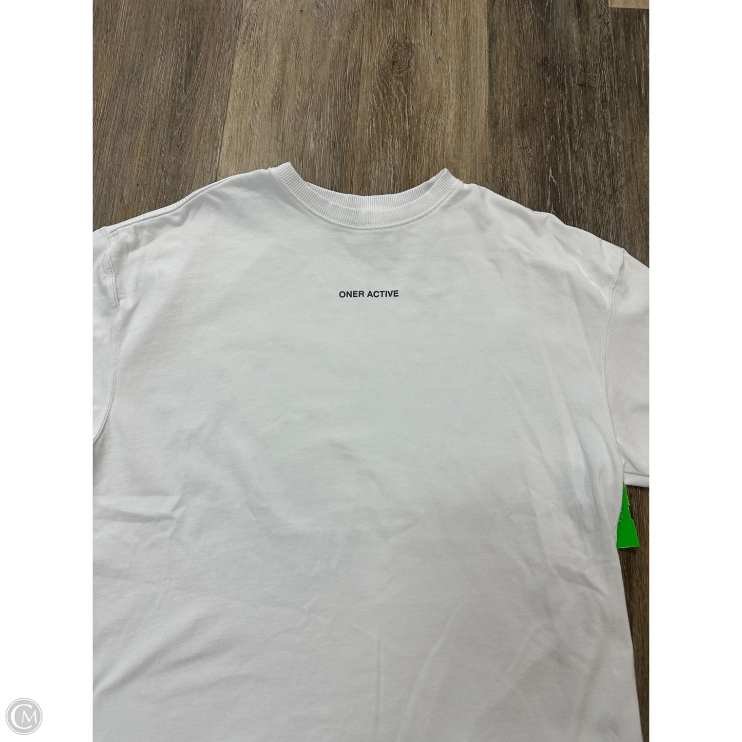 Athletic Top Short Sleeve By Oner In White, Size: L