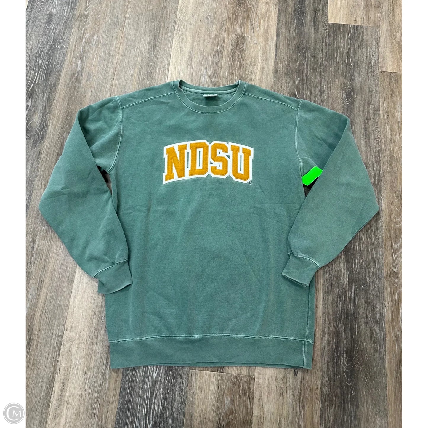 Athletic Sweatshirt Collar By Comfort Colors In Green, Size: M