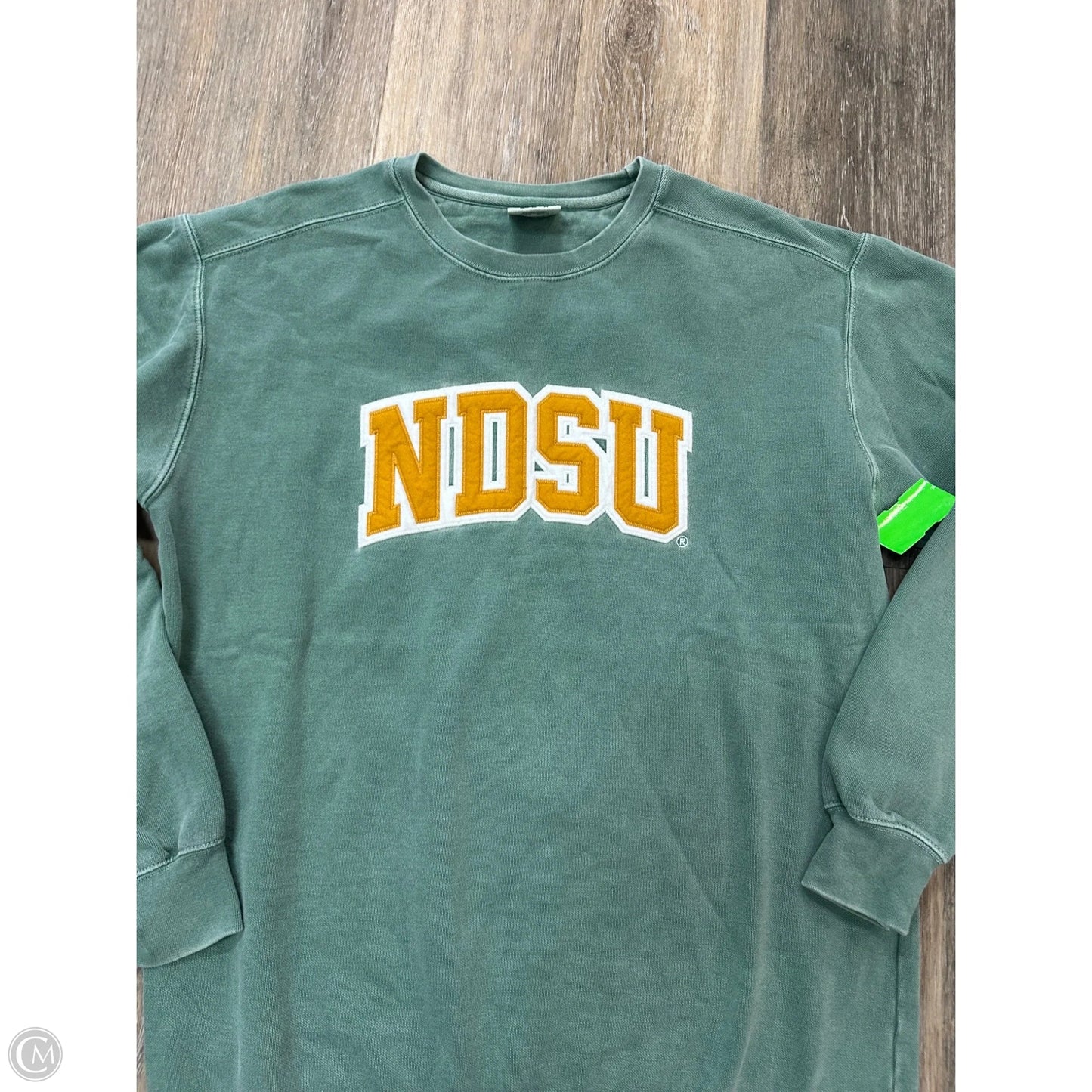 Athletic Sweatshirt Collar By Comfort Colors In Green, Size: M