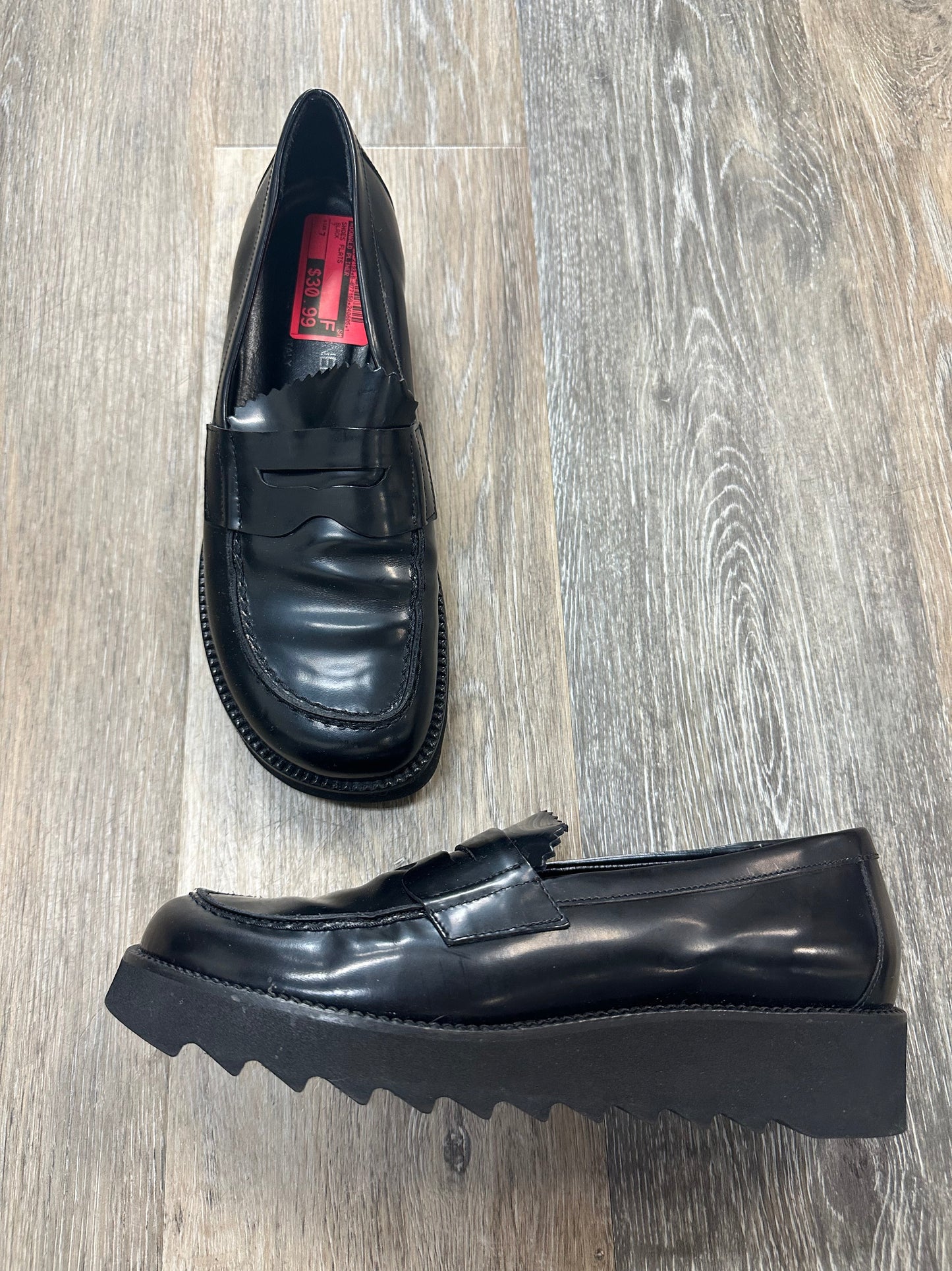 Black Shoes Flats Donald Pliner, Size 7
