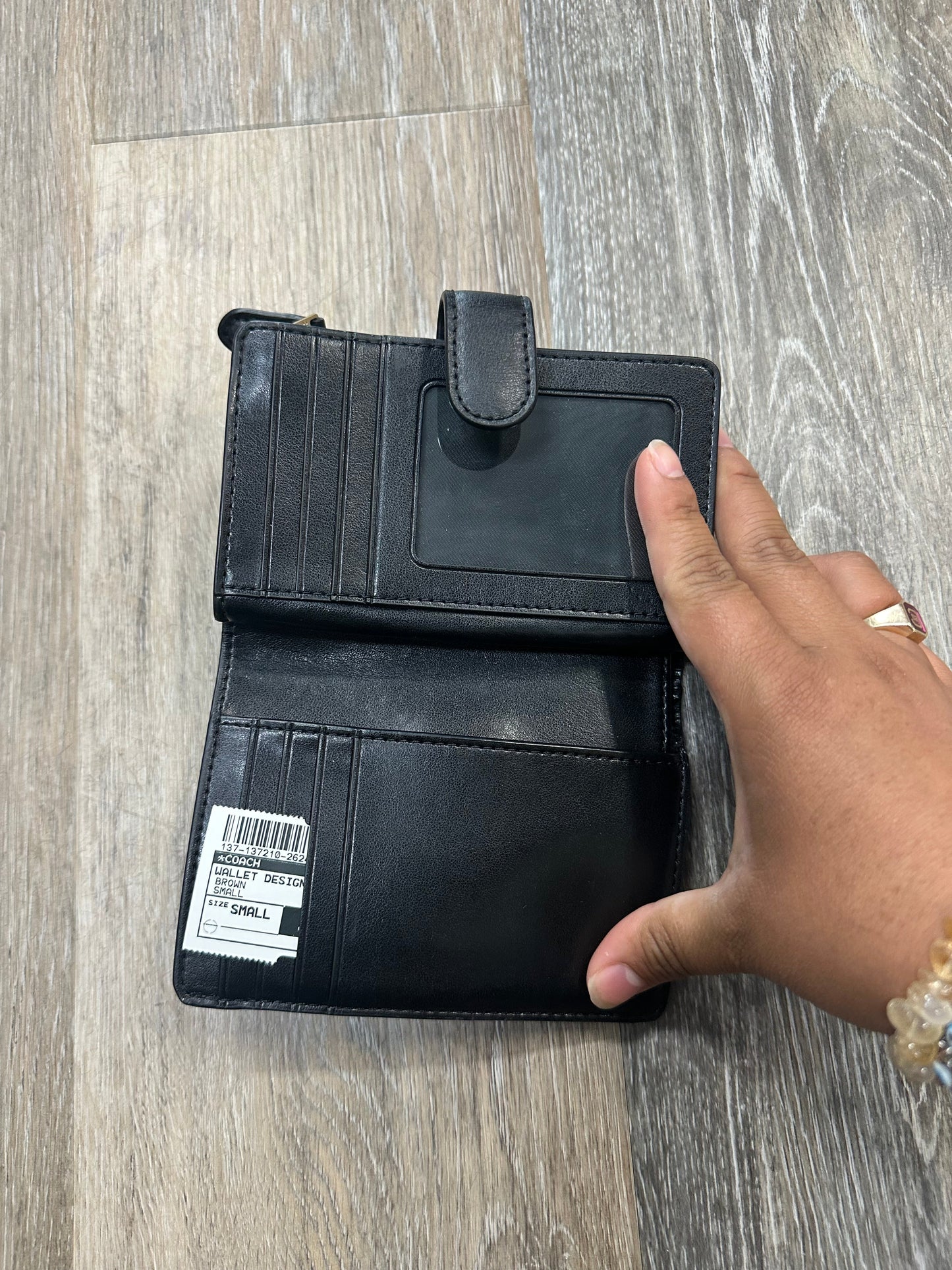 Wallet Designer Coach, Size Small