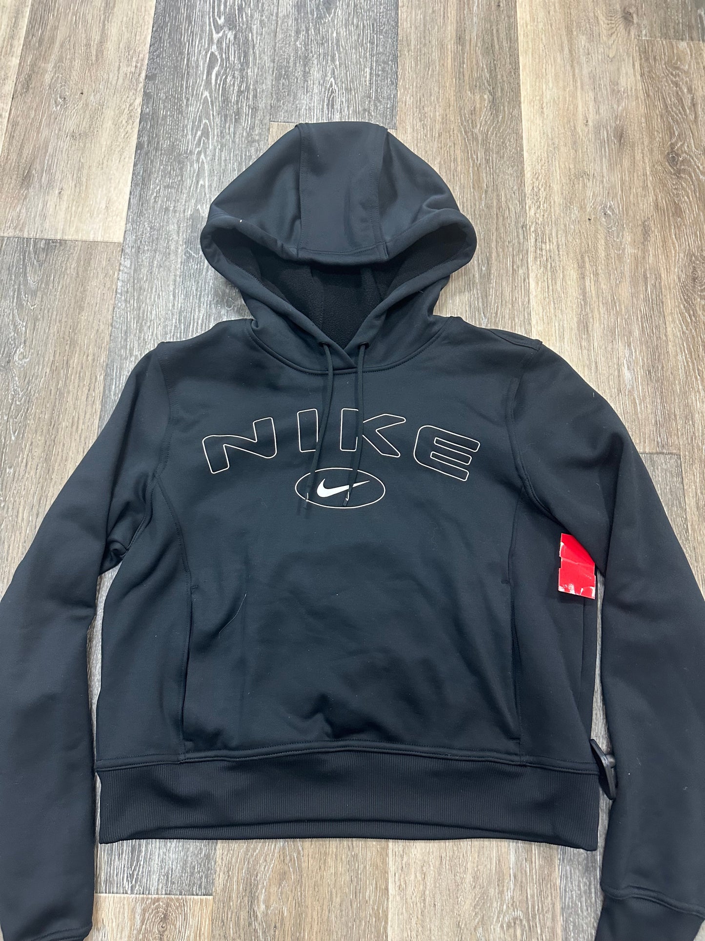 Black Athletic Sweatshirt Hoodie Nike Apparel, Size S