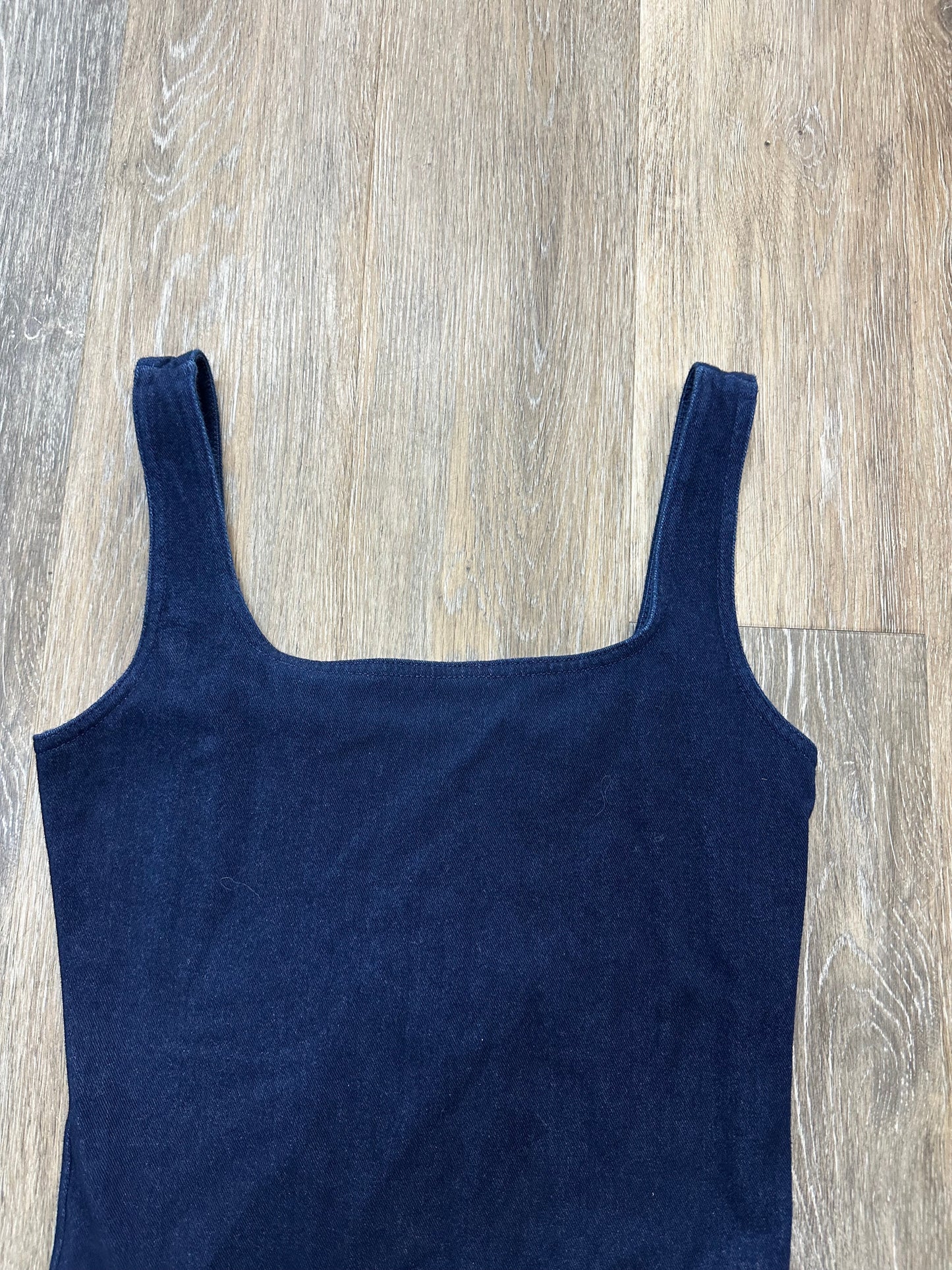 Bodysuit By Express In Blue Denim, Size: S