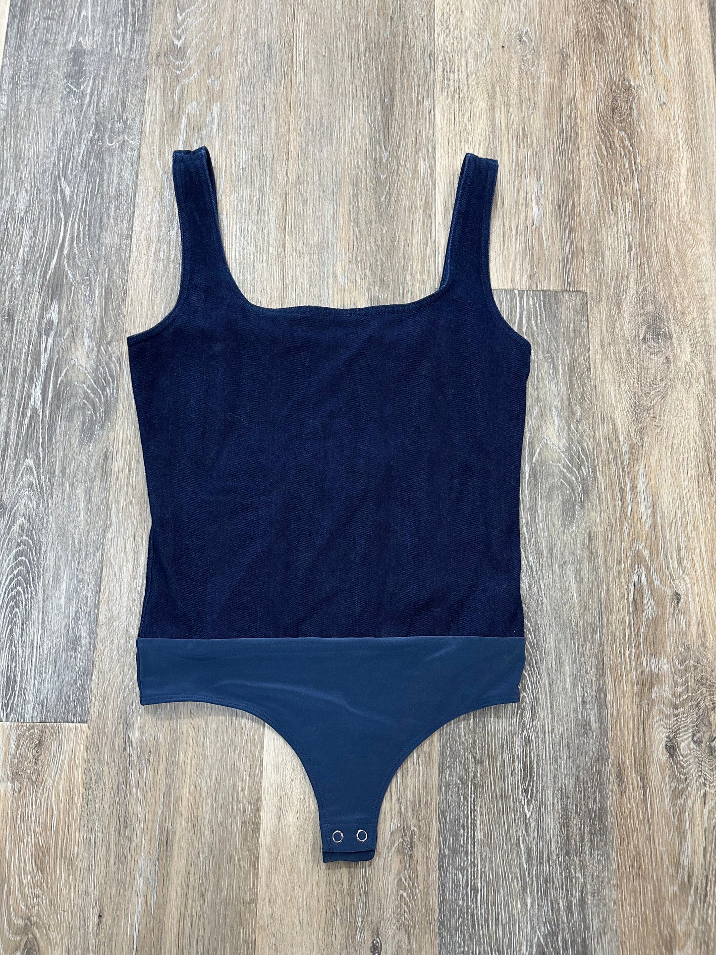 Bodysuit By Express In Blue Denim, Size: S