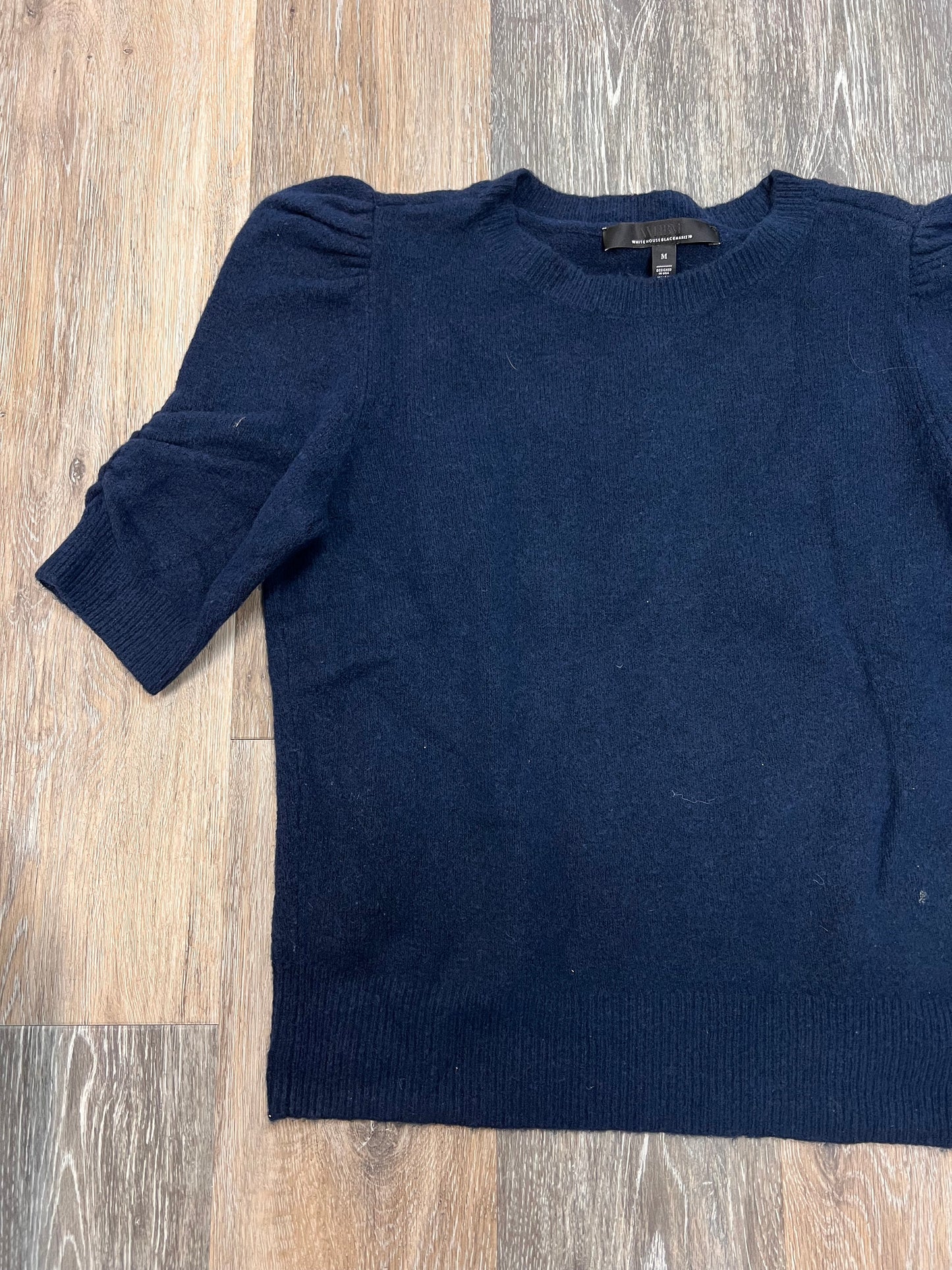 Sweater Short Sleeve By White House Black Market In Navy, Size: M