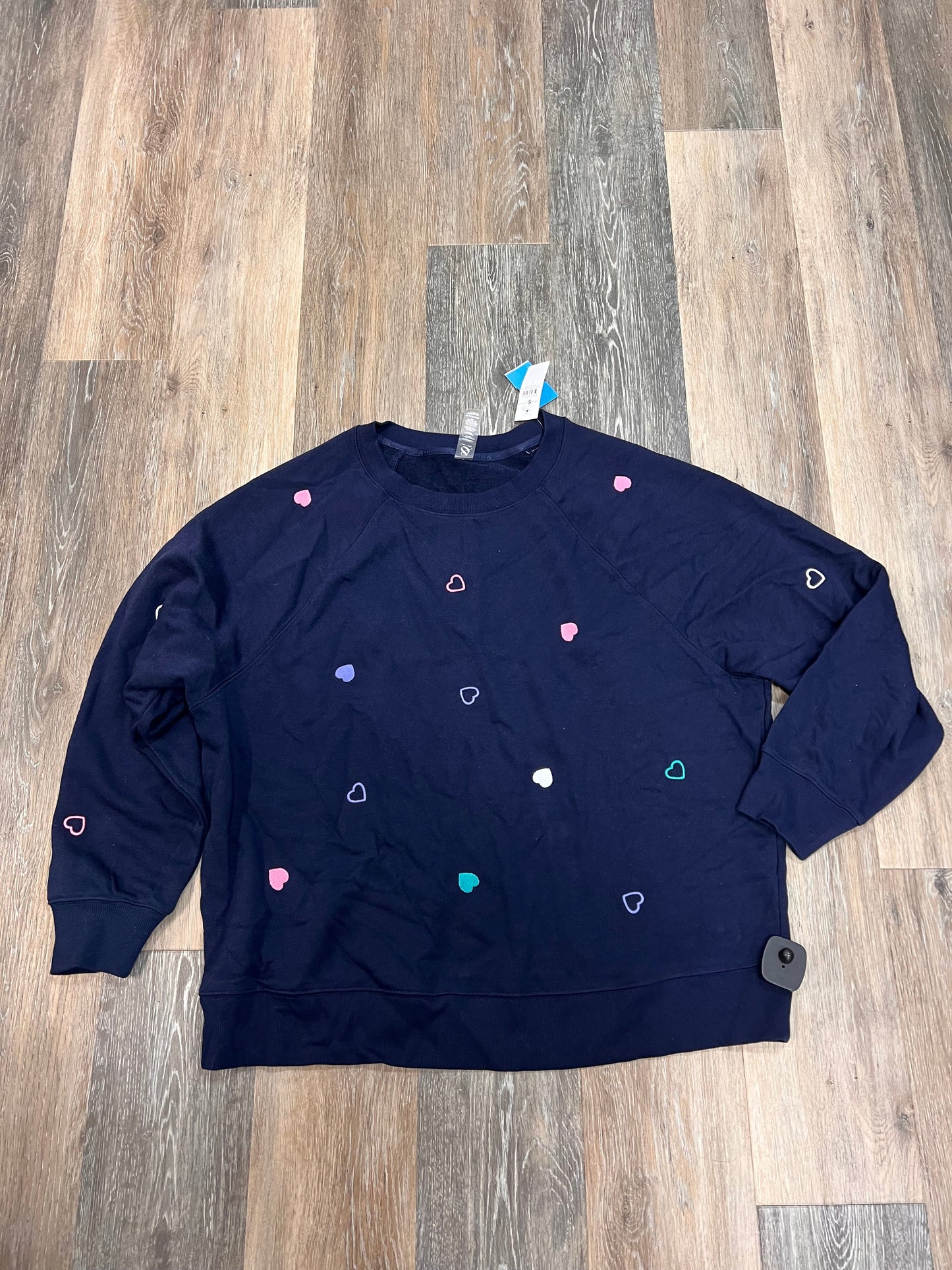 Top Long Sleeve By Lou And Grey In Navy, Size: L