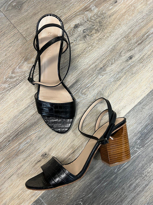 Black Shoes Heels Block M.Gemi , Size 9