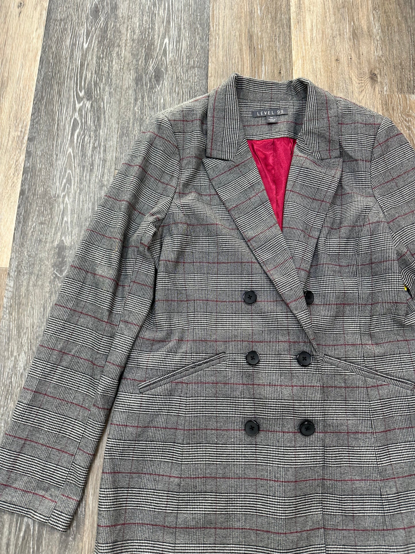 Blazer By Level 99 In Plaid Pattern, Size: M