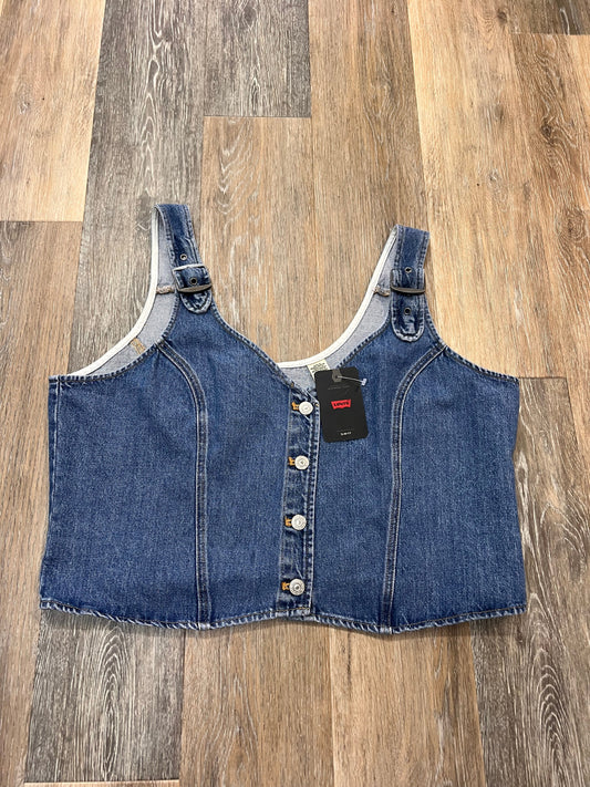 Vest Other By Levis In Blue Denim, Size: XXL