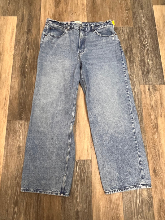 Jeans Straight By Abercrombie And Fitch In Blue Denim, Size: 14p