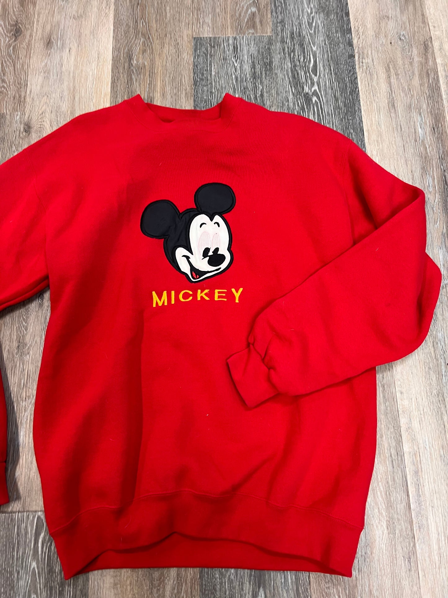 Athletic Sweatshirt Crewneck By Disney Store In Red, Size: L