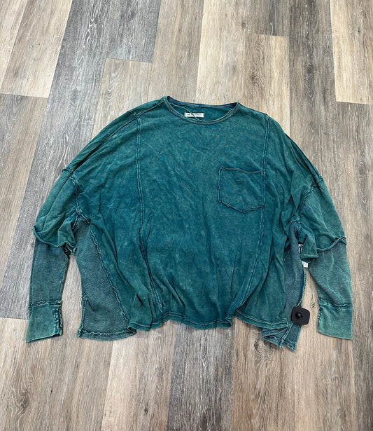 Top Long Sleeve By We The Free In Green, Size: S