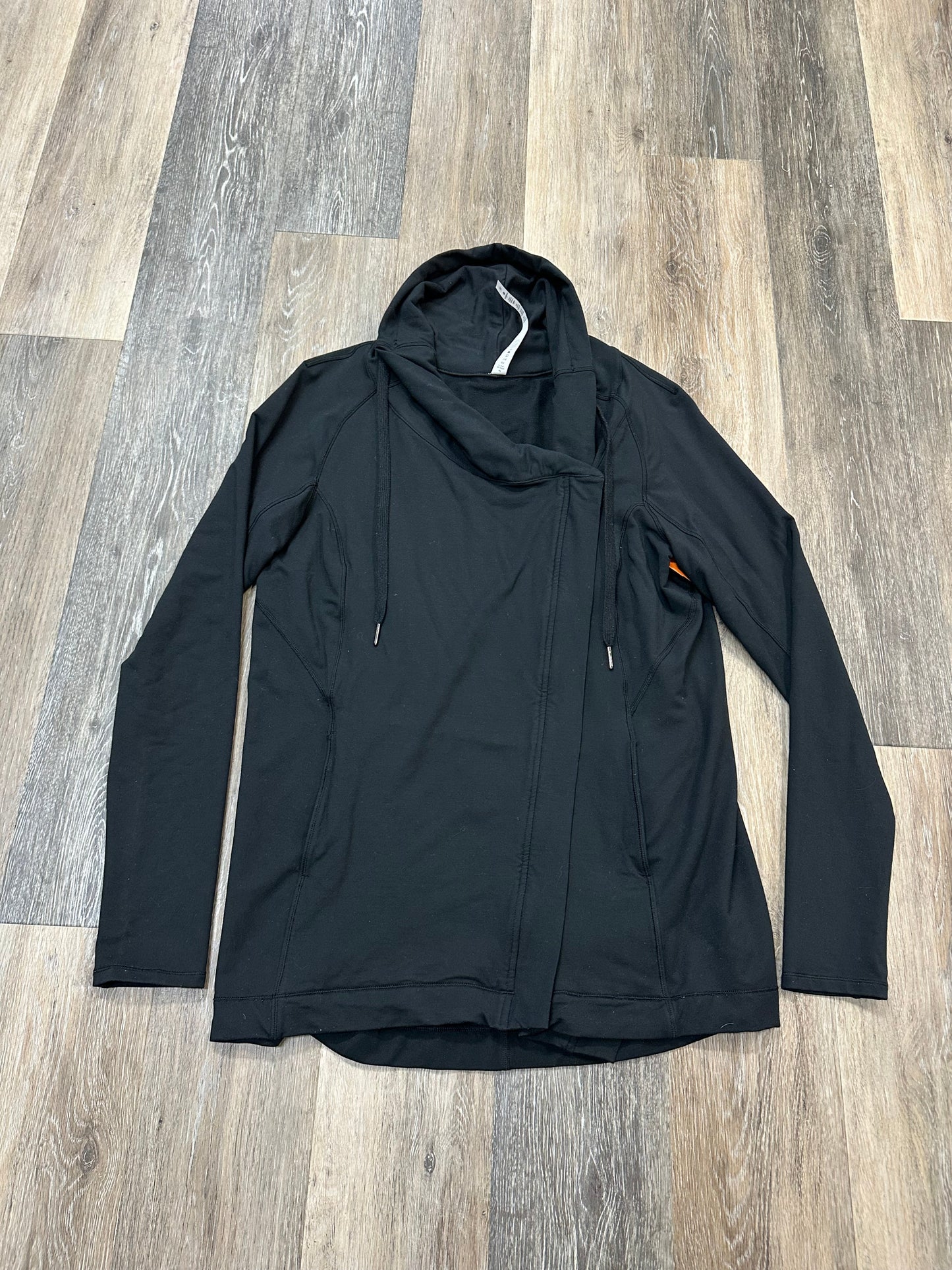 Athletic Jacket By Lululemon In Black, Size: 10