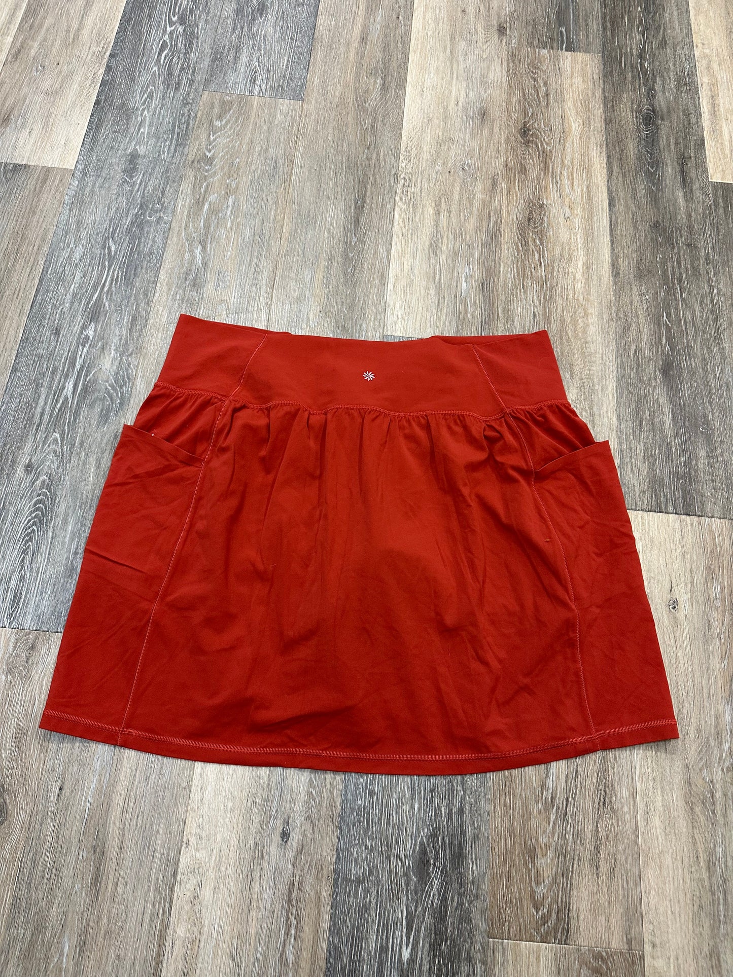 Athletic Skort By Athleta In Red, Size: 2x