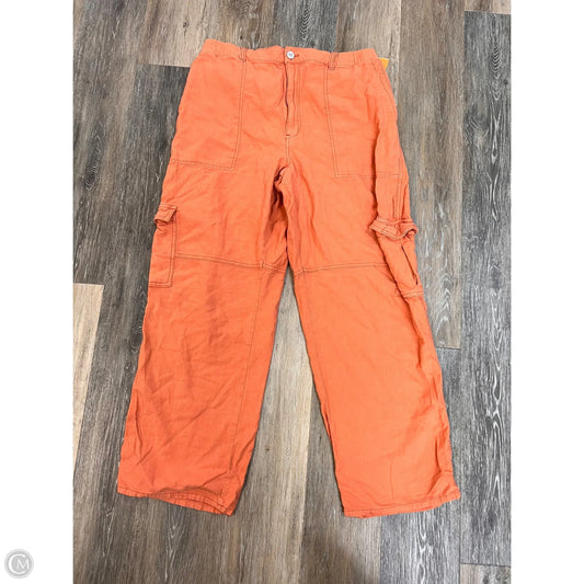 Pants Linen By Pilcro In Orange, Size: Xl