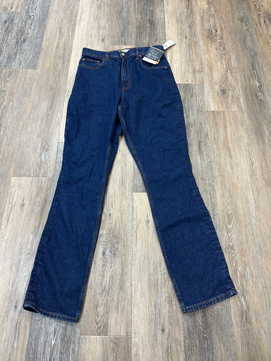 Jeans Straight By Abercrombie And Fitch In Blue Denim, Size: 10l