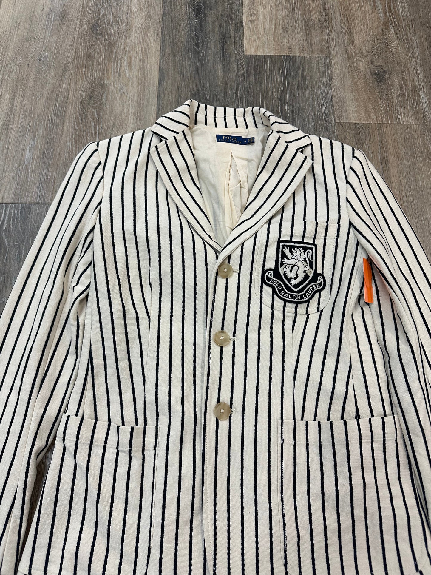 Blazer By Polo Ralph Lauren In Striped Pattern, Size: 0