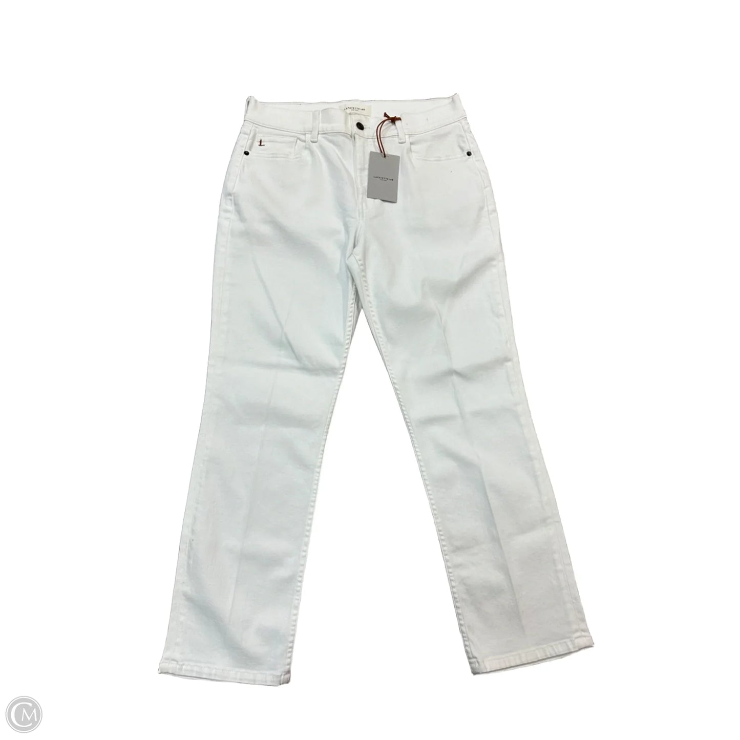 Jeans Designer By Lafayette 148 In White Denim, Size: 12/31