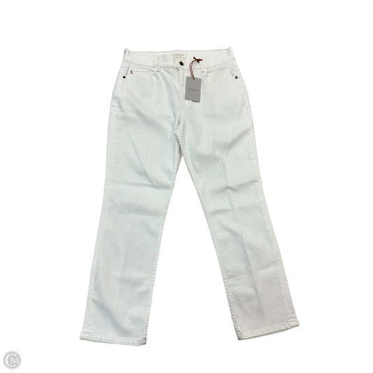 Jeans Designer By Lafayette 148 In White Denim, Size: 12/31