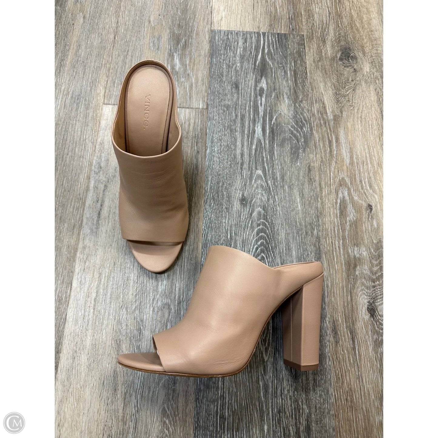 Shoes Heels Block By Vince In Tan, Size: 8