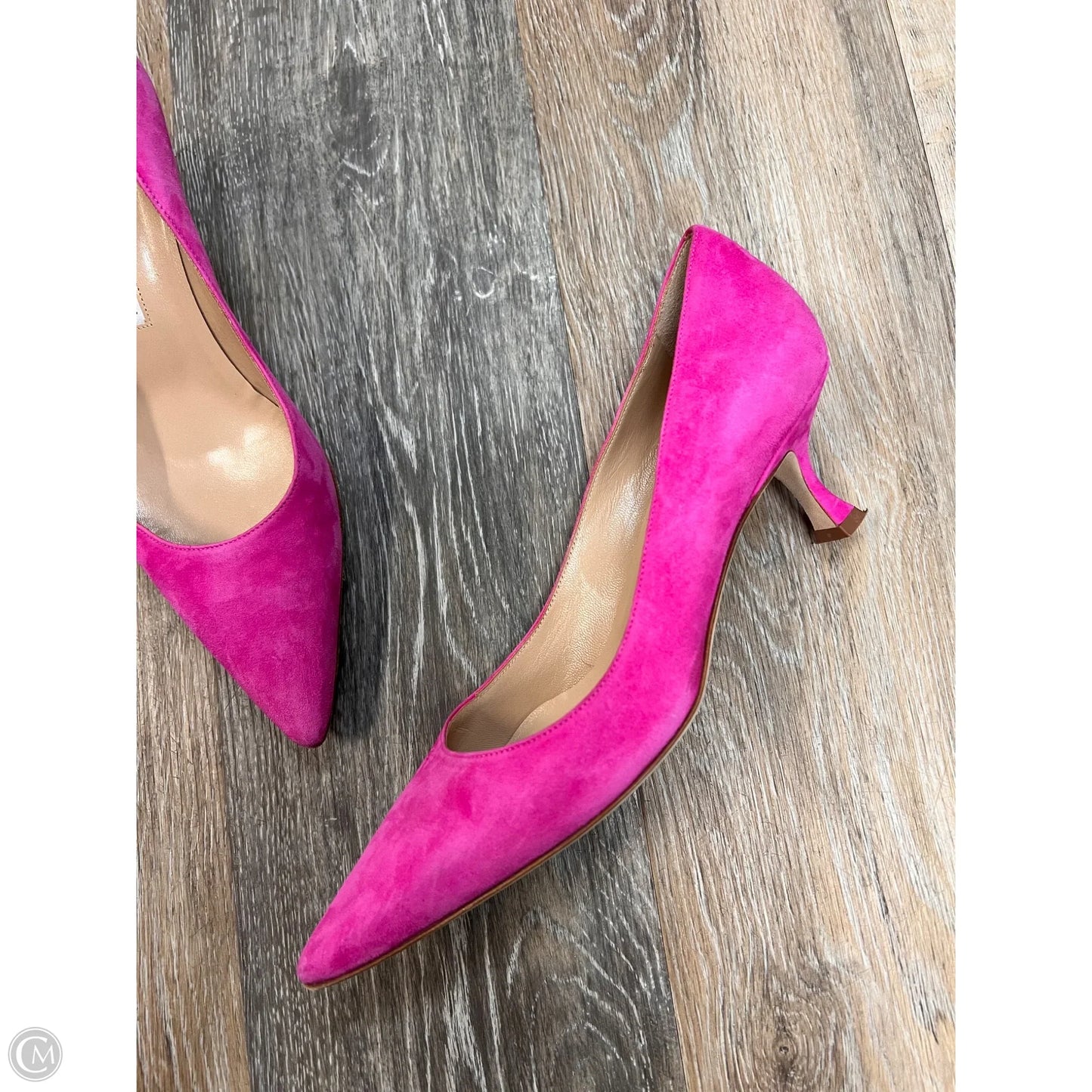 Shoes Luxury Designer By Manolo Blahnik In Pink, Size: 8/38