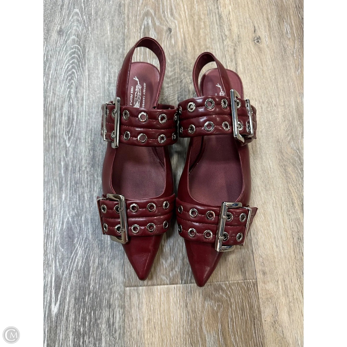 Shoes Flats By Jeffery Campbell In Maroon, Size: 9