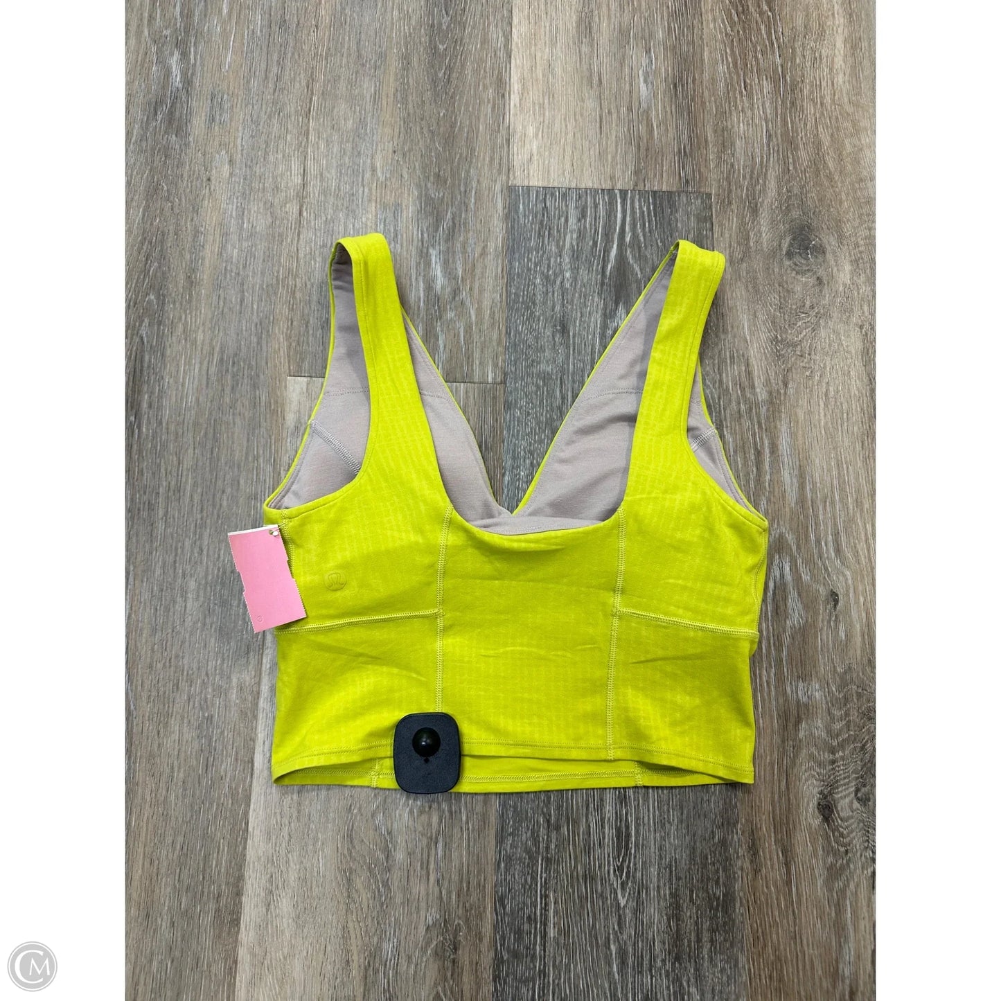 Athletic Tank Top By Lululemon In Yellow, Size: 6