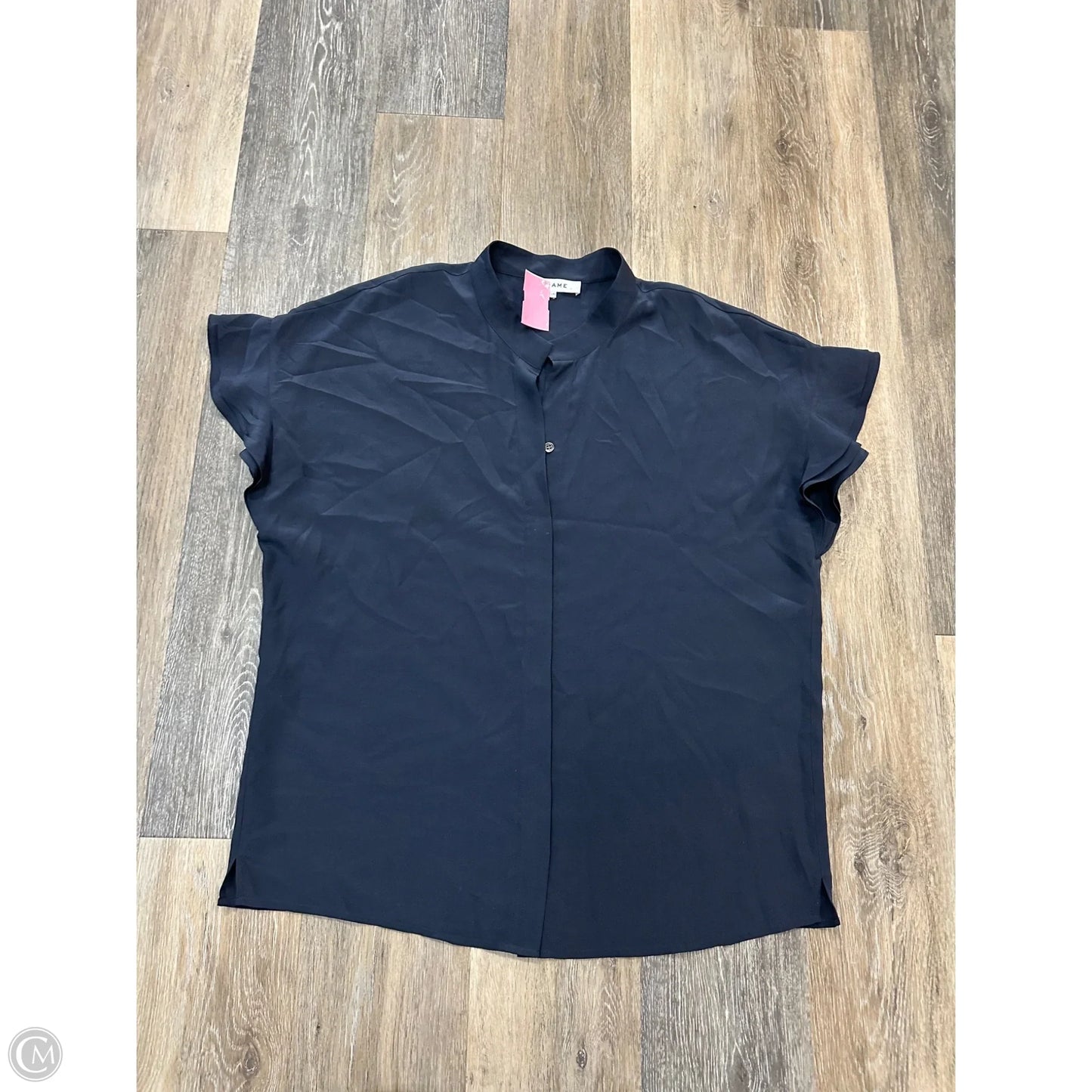 Blouse Designer By Frame In Navy, Size: L