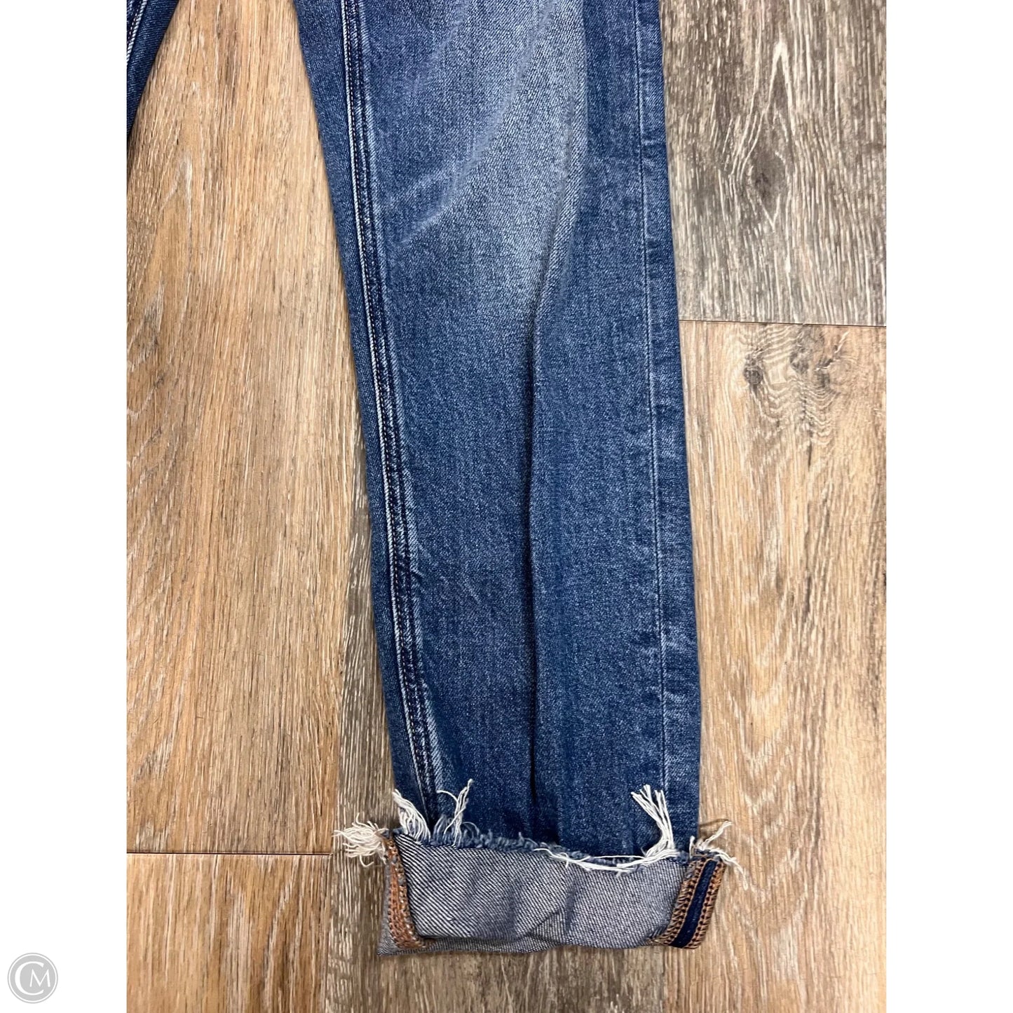 Jeans Straight By American Eagle In Blue Denim, Size: 2