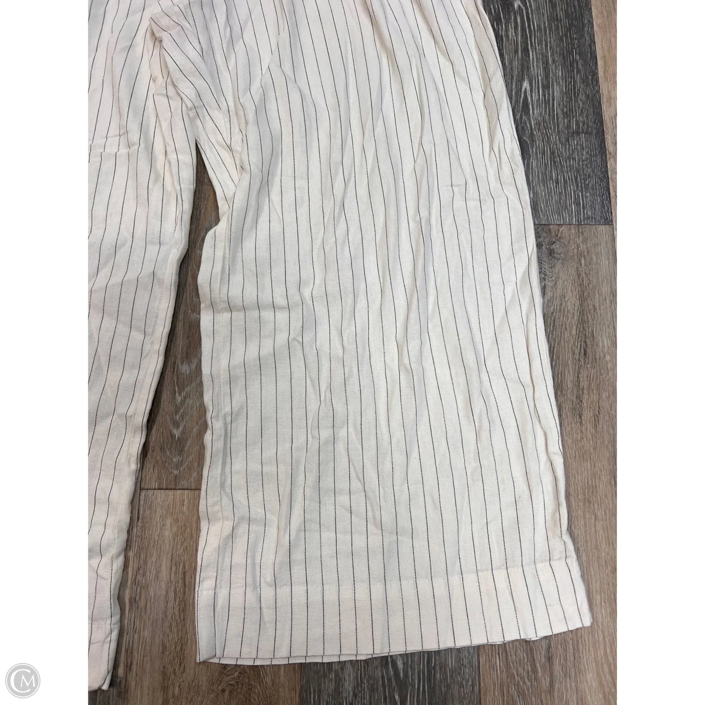 Pants Linen By A New Day In Striped Pattern, Size: 1x