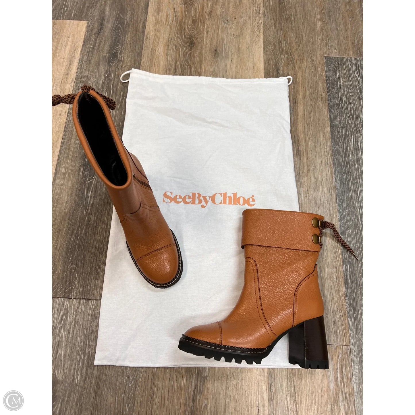 Boots Designer By See By Chloe In Brown, Size: 9/39