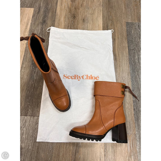 Boots Designer By See By Chloe In Brown, Size: 9/39