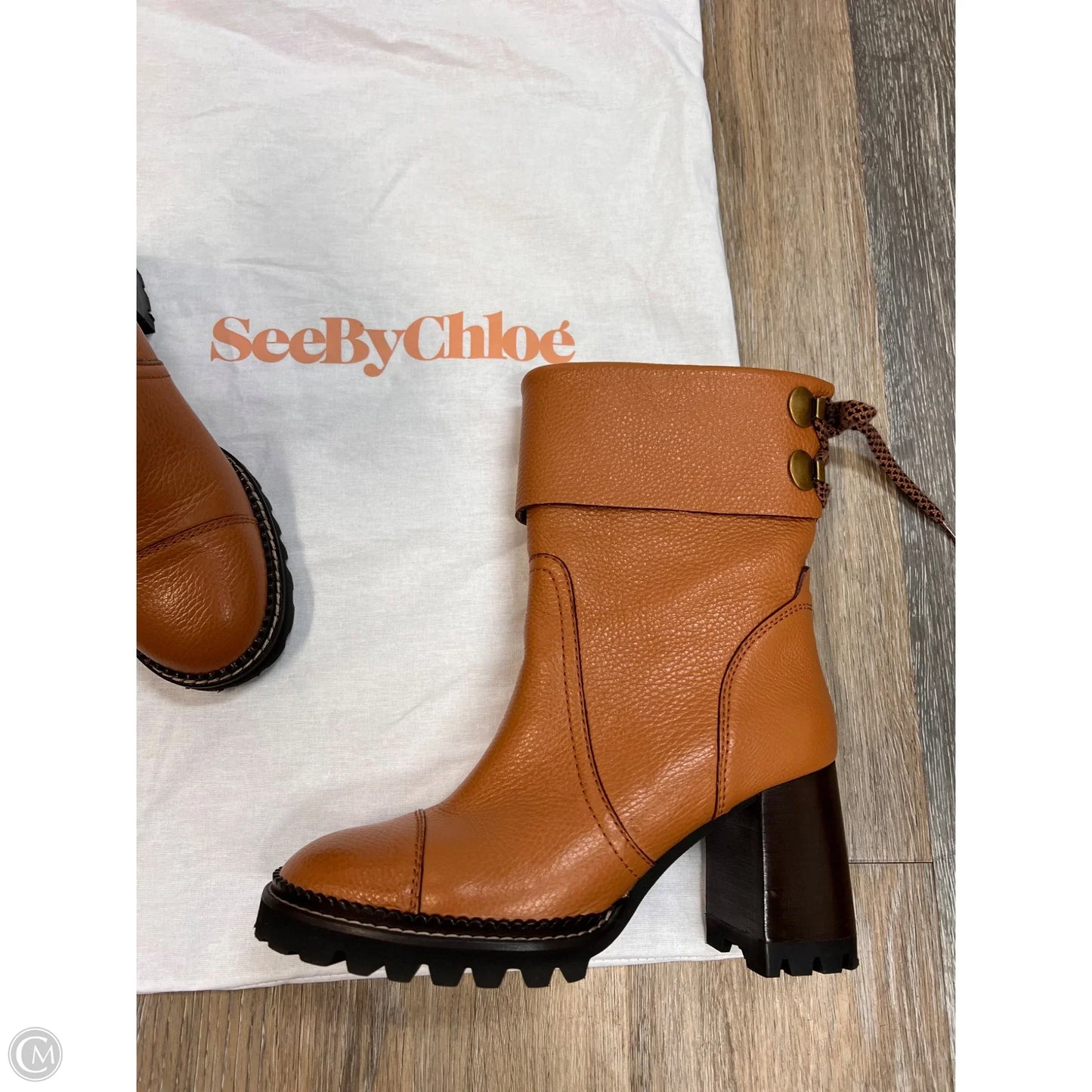 Boots Designer By See By Chloe In Brown, Size: 9/39